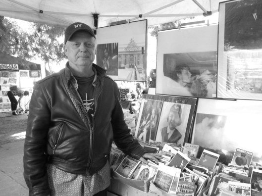 Mark with his post cards